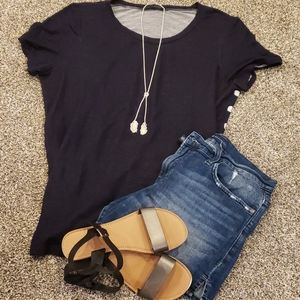 Papermoon lightweight dual fabric shirt